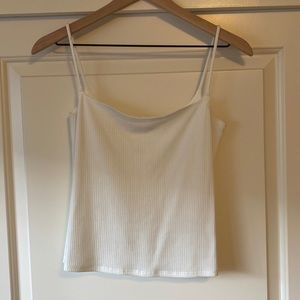 Reformation White Crop Top, M